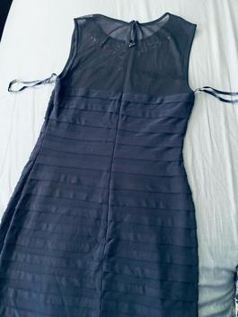 Xscape Navy Blue Size 4 Mermaid Dress on Queenly