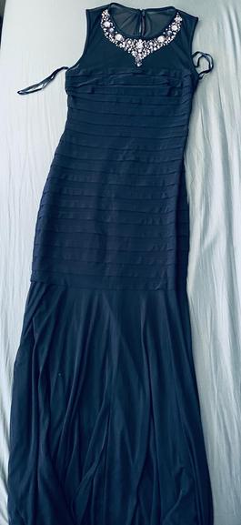 Xscape Navy Blue Size 4 Mermaid Dress on Queenly