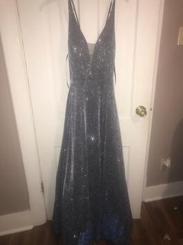 My Michelle Multicolor Size 16 Black Tie Gray A-line Dress on Queenly
