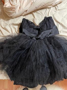 Ella Lisqu Black Size 10 Midi Homecoming $300 Cocktail Dress on Queenly