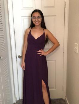 Azazie Purple Size 2 Prom Straight Dress on Queenly