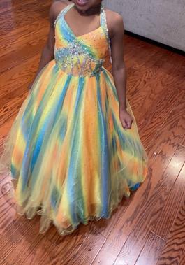 Unknown Multicolor Size 0 Beaded Top $300 Ball gown on Queenly