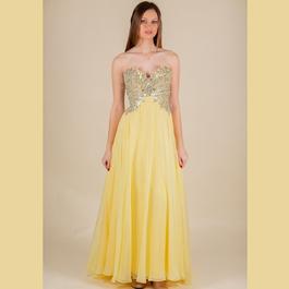 Tony Bowls Yellow Size 2 Fitted A-line Dress on Queenly