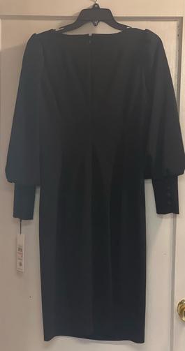 Calvin Klein Black Size 10 Sleeves $300 Cocktail Dress on Queenly