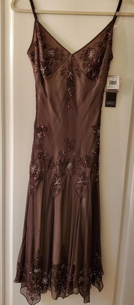 Adrianna Papell Multicolor Size 4 Floor Length Short Height A-line Dress on Queenly