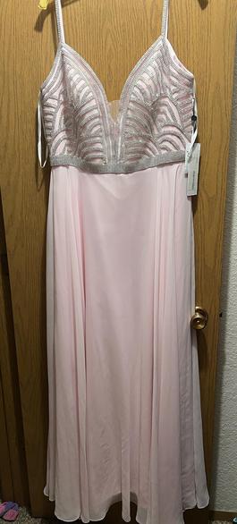 Jovani Pink Size 20 Floor Length 50 Off Military A-line Dress on Queenly