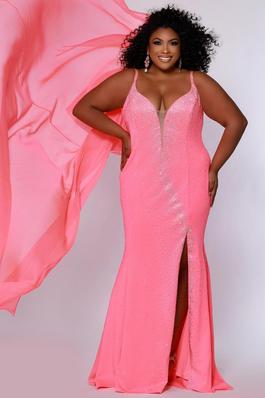 Johnathan Kayne Pink Size 14 V Neck Pageant Straight Dress on Queenly
