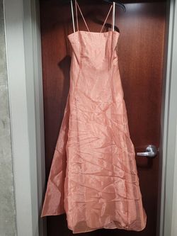 Style 6001C Lenovia Prom Pink Size 12 Black Tie Military Coral Tall Height A-line Dress on Queenly