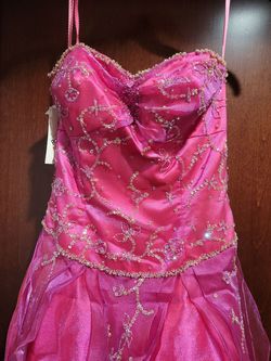 Style 6365 Rachel Allan/Partytime Formals Pink Size 12 $300 A-line Dress on Queenly
