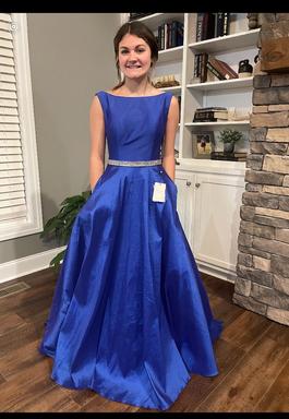 Sherri Hill Blue Size 2 Pockets Prom Homecoming Ball gown on Queenly
