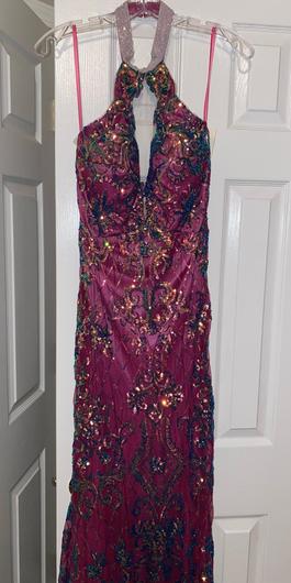 Johnathan Kayne Multicolor Size 10 Black Tie $300 Mermaid Dress on Queenly
