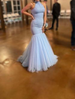 Sherri Hill Blue Size 00 Beaded Top 70 Off Mermaid Dress on Queenly