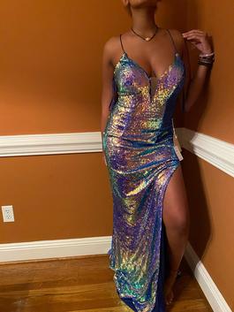 Riah Marie Multicolor Size 6 $300 Side slit Dress on Queenly
