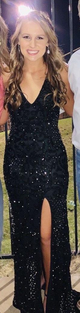 Primavera Black Size 0 Prom Jewelled Homecoming Cut Out Straight Dress on Queenly