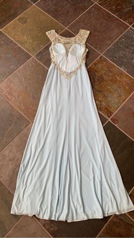 Tony Bowls Light Blue Size 2 $300 Straight Dress on Queenly