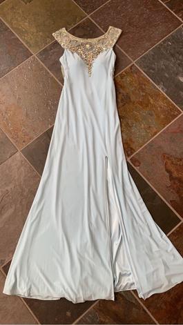 Tony Bowls Light Blue Size 2 $300 Straight Dress on Queenly
