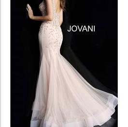 Jovani Pink Size 0 Floor Length Prom Train Dress on Queenly
