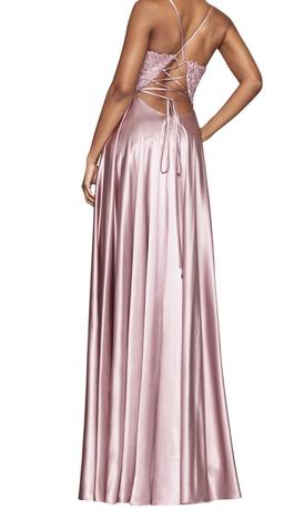 Style S10400 faviana glamour Pink Size 0 Floor Length Train Dress on Queenly
