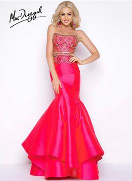 Mac Duggal Pink Size 4 Black Tie Mermaid Dress on Queenly