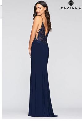 Faviana Blue Size 2 50 Off Straight Dress on Queenly