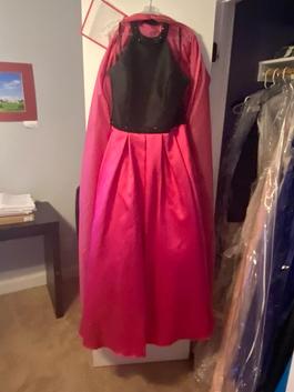 Lets Pink Size 20 Floor Length Halter Ball gown on Queenly