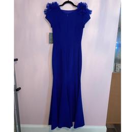 Theia Blue Size 2 Bridgerton Floral A-line Dress on Queenly