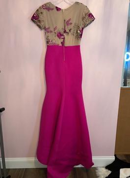 Custom made Pink Size 2 Custom Floor Length Embroidery Train Dress on Queenly