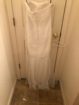Alyce Jean de lys White Size 6 Floor Length Strapless 50 Off Mermaid Dress on Queenly