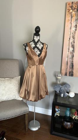 ISSUE NY Nude Size 8 Sorority Formal Polyester $300 A-line Dress on Queenly