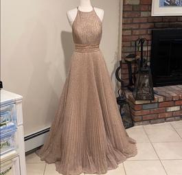 Jovani Nude Size 6 Floor Length Ball gown on Queenly