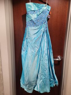 Style 6285 Alyce Paris Blue Size 12 50 Off Tall Height $300 A-line Dress on Queenly