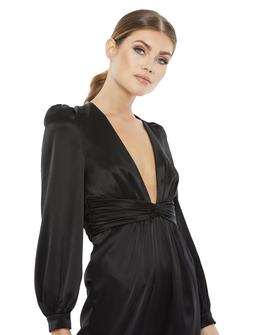 Style 2647 Mac Duggal Black Tie Size 2 Polyester Interview Jumpsuit Dress on Queenly
