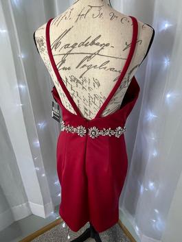 Blush Prom Red Size 6 Midi $300 Cocktail Dress on Queenly