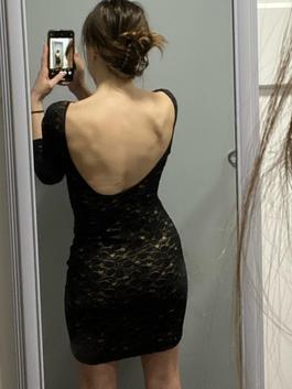 Windsor Black Size 2 Backless Midi Cocktail Dress on Queenly