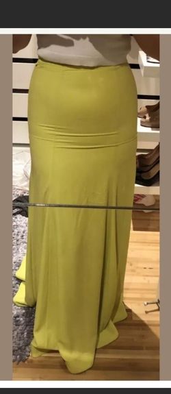 Bcbg Yellow Size 0 Military Floor Length $300 Mermaid Dress on Queenly
