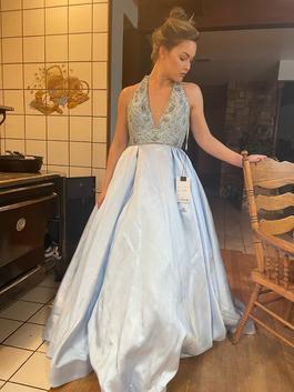 Mac Duggal Blue Size 6 Floor Length $300 Ball gown on Queenly