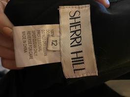 Sherri Hill Black Tie Size 12 Mermaid Dress on Queenly