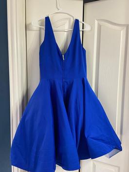 Mac Duggal Blue Size 14 Midi Cocktail Dress on Queenly