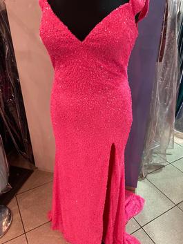 MoriLee Pink Size 20 Prom Jewelled Side slit Dress on Queenly