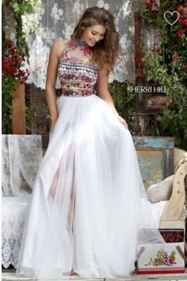 Sherri Hill Multicolor Size 2 Keyhole $300 Ball gown on Queenly