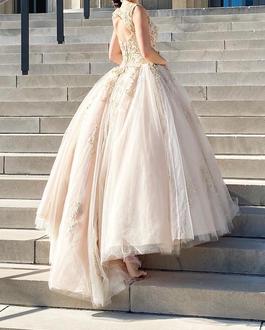 Nude Size 4 Ball gown on Queenly