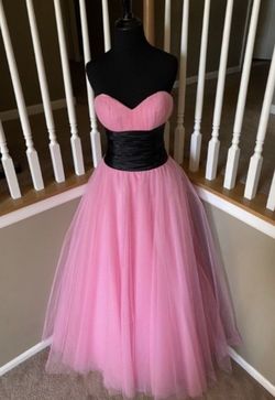 Jovani Light Pink Size 4 Floor Length Pageant Ball gown on Queenly