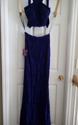 Jovani Purple Size 4 $300 70 Off Floor Length Military Straight Dress on Queenly