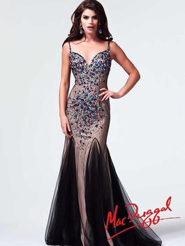 Style 82023M Mac Duggal Multicolor Size 6 Prom Straight Dress on Queenly