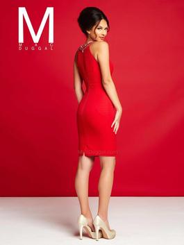 Style 30217C Mac Duggal Red Size 6 Mini Cocktail Dress on Queenly