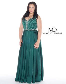 Style 77391F Mac Duggal Green Size 28 Straight Dress on Queenly