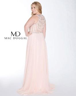 Style 77352F Mac Duggal Pink Size 30 Plus Size Straight Dress on Queenly