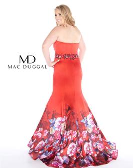 Style 77384F Mac Duggal Red Size 24 Mermaid Dress on Queenly