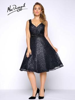 Style 77115F Mac Duggal Black Size 26 Homecoming Midi Cocktail Dress on Queenly