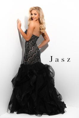 Style 7333 Jasz Couture Black Size 22 Strapless Mermaid Dress on Queenly